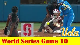 #8 Stanford vs #6 UCLA Softball Highlights, 2024 NCAA World Series Game 10