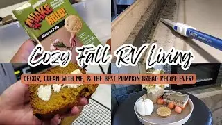 Cozy Fall RV Living: Decor, Cleaning, & The Best Pumpkin Bread Recipe Ever! #rvliving #pumpkinbread