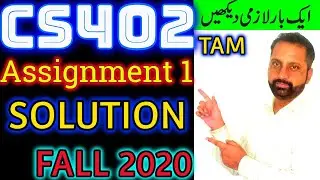 cs402 assignment 1 solution fall 2020 by abid farooq bhutta