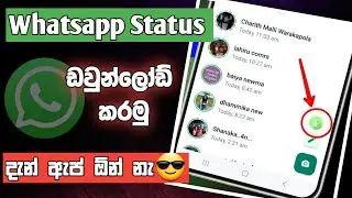 ඇප් නැතුව ස්ටේටස් ඩවුන්ලෝඩ් කරමු Whatsapp status download Sinhala