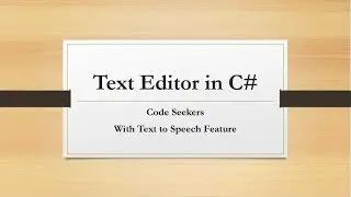 text editor in C# Winform | Notepad in C#