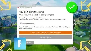 How To Fix Fortnite Error Code 20002