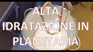 Impasto pizza in teglia ad alta idratazione (85% di acqua) / High hydration dough for pizza romana