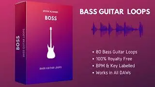 Bass Guitar Loops | Bass Sample Pack | Groovy Bass Lines | Royalty Free