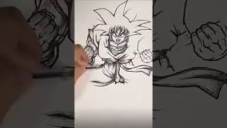 once you see this Goku Drawing you can't unsee it #shorts #dbz #goku