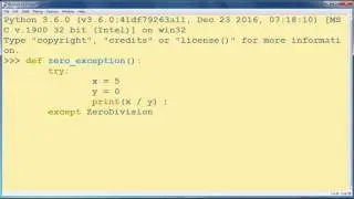 How to handle Dividing By Zero Exception in Python programming language
