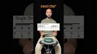 Rudiments for drummers. Single Stroke Four. Very useful exercise #rudiments