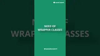 WRAPPER CLASSES IN JAVA || NARESH SWAMI #shorts #programming  #coding #javalanguage