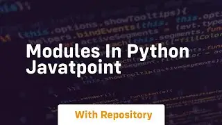 modules in python javatpoint