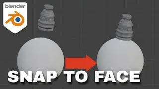 Snap object to FACE -  Blender Quicktip 003