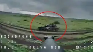 Ukrainian FPV Drone Destroy A T-72B3 Tank