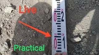 How to read levelling staff best trick | Levelling staff reading live | Site Engineer Practical