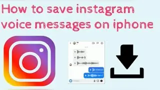 How to save instagram voice message on iphone