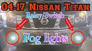 2004-2015 Nissan Titan How to install factory fog lights with relay and a switch step by step