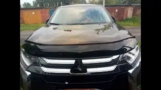 Mitsubishi outlander 3 hood spoiler installation