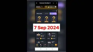 Today 7 September Hamster Kombat Daily Combo Card |Hamster Kombat Daily Combo Today#hamstersoftiktok