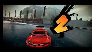 Асфальт. Экстрим. Пробный заезд после тюнинга Мерседес AMG.