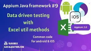 Data driven testing with Excel sheet util methods | Appium Java framework #9