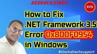 How  fix  net Framework 3.5 error 0x800f0954