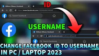 How To Change Facebook ID To Username 2024 |How to Change Your FB Profile User name In Pc or Laptop✅