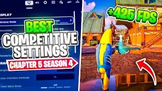 The BEST Competitive Settings in Fortnite Season 4! ✅ (Huge FPS Boost & More!)