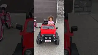 Power wheels surprise for cute kid ❤️ #shorts