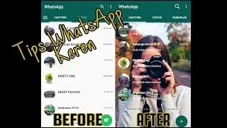 Cara Merubah Home Screen WhatsApp Menggunakan Foto | Tutorial Android