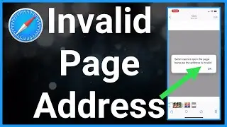 How To Fix Safari Cant Open Page Because Address Is Invalid