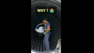 AIRCRAFT TURBINE JET ENGINE STOPPING  with your body 🤷‍♂️in 2023 #youtubeshorts