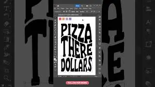 How To Create TYPOGRAPHY EFFECT (4) In Adobe Illustrator? #shorts