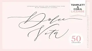 DolceVita   templett & corjl license Font Free Download