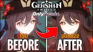 I Spent 24 Hours To Build Hu Tao on My Females Only Account! (Genshin Impact Females Only)