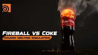 Fireball vs Coke Houdini Melting Simulation | Pro VFX Tutorial