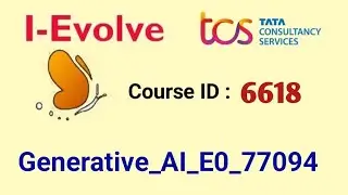 77094Generative AI|TCS Ievolve|mandatory courses answers|ievolve|frescoplay|artificial intelligence