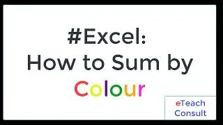 How to sum by colour in 