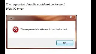 Error message when opening SDL Trados Studio: The requested data file could not be located