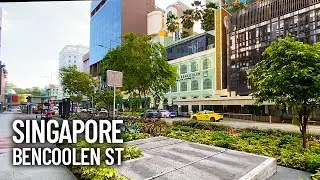 Walking from Bencoolen St to Istana Park in Singapore