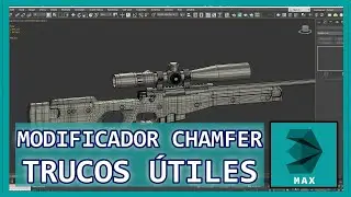 3D STUDIO MAX | Modificador chamfer. TRUCO MUY ÚTIL