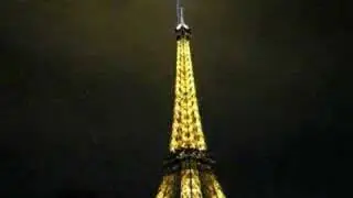 Eiffel tower at night