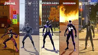 Black Suit in Spider-Man Games Related To The Symbiote | Comparison