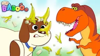 BANANACERATOPS! Is it a triceratops or is it Duke the dog? | Learn Dinosaur Names with Club Baboo