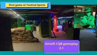 Airsoft CQB at Tactical Sports - Playing on a new field - 2 on 1 gameplay