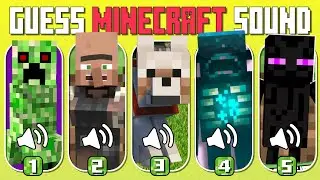 Guess the Minecraft Characters Voice and Sound ⛏️ | Minecraft Quiz Challenge