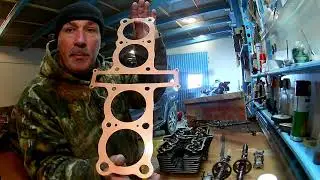 XJR 1200 СТАВЛЮ ГБЦ НА СТАРУЮ ПРОКЛАДКУ))) Замер компрессии после ремонта!!!