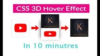 Amazing 3D CSS Image Hover Effects  CSS 3D Cube Effect in 10 Minute