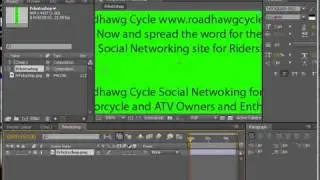Scrolling Text in After Effects (Photoshop used for larger text projects)