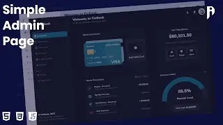 How to create simple admin dashboard | HTML, CSS, JavaScript
