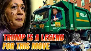 He's Playing Chess Not Checkers! Trump Pulled Up In A Garbage Truck After Bidens Recent Comments