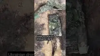 Ukrainian drone operator hit a grenade directly in the hatch of a Russian tank T72B3 