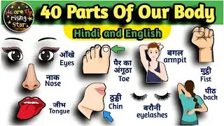 Parts of our Body | शरीर के अंगों के नाम | Kids Vocabulary | WATRstar #partsofbody